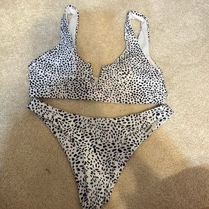 Super cute Dalmatian bathing suit!